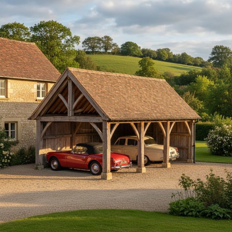 Wood Carport Installation